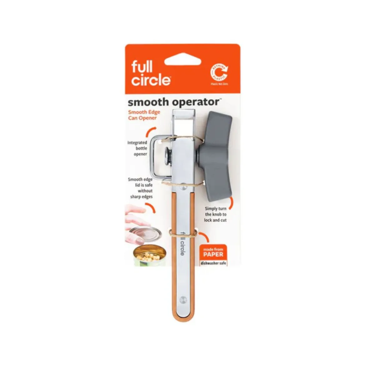 Abrelatas de acero inoxidable Smooth Operator Full Circle