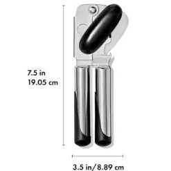 Abrelatas de acero inoxidable 3en1 OXO