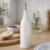 Aceitera cilíndrica de porcelana Menage La Porcellana Bianca