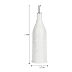 Aceitera cilíndrica de porcelana Menage La Porcellana Bianca