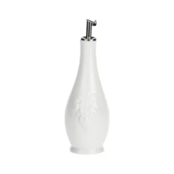 Aceitera y vinagrera ovalada de porcelana Menage La Porcellana Bianca