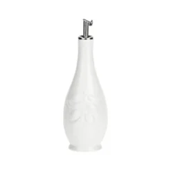 Aceitera y vinagrera ovalada de porcelana Menage La Porcellana Bianca