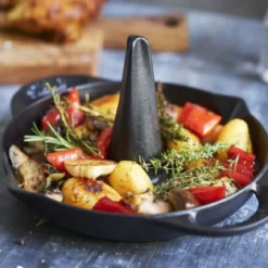 Asador de pollos de hierro fundido Staub