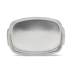 Bandeja rectangular honda para horno de acero inoxidable De Buyer