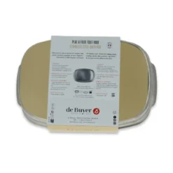 Bandeja rectangular honda para horno de acero inoxidable De Buyer