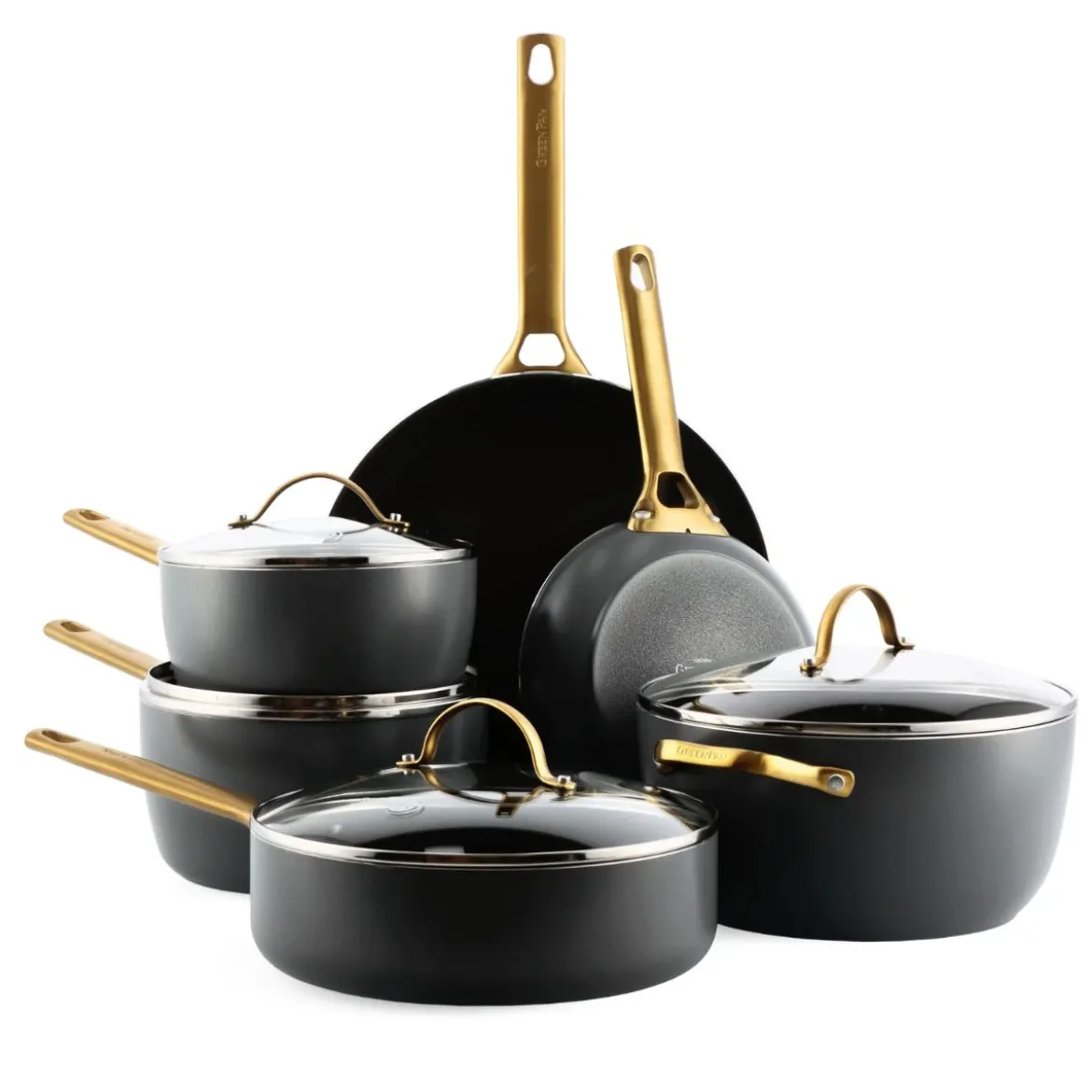 Batería de cocina cerámica 6 piezas Padova Reserve Black GreenPan