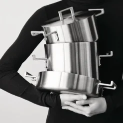 Batería de cocina de acero inoxidable multicapa Convivio Alessi