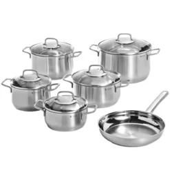 Batería de cocina de acero inox 4 y 6 piezas Brillant WMF