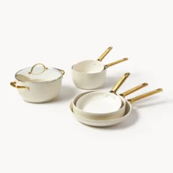 Batería de cocina 6 piezas cerámicas Padova Cream White GreenPan