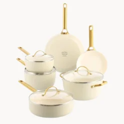 Batería de cocina 6 piezas cerámicas Padova Cream White GreenPan
