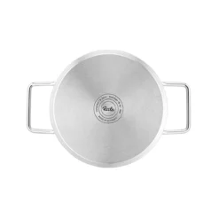 Batería 4 piezas acero inox con tapa de acero Pure Collection Fissler