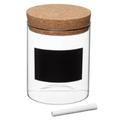 Bote de cristal de almacenamiento con etiqueta KitchenCraft Natural Elements