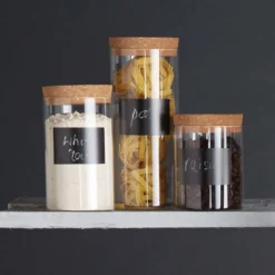 Bote de cristal de almacenamiento con etiqueta KitchenCraft Natural Elements