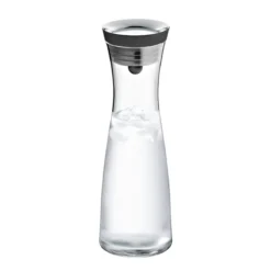 Botella de cristal con colador y tapa oscilante WMF