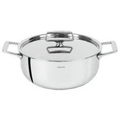 Cacerola alta de acero inoxidable 5-Ply con tapa Castel'Pro Cristel