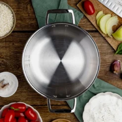 Cacerola alta de acero inoxidable 5-Ply con tapa Castel'Pro Cristel