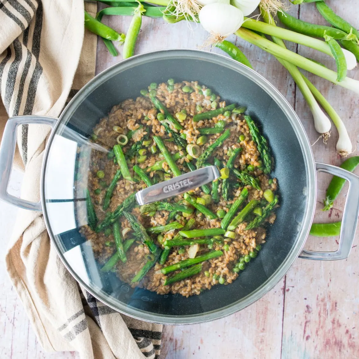 Cacerola baja cerámica con tapa Ceraliss+ Castel'Pro Cristel