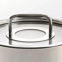 Cacerola 20cm de acero inox con tapa de cristal Bonn Fissler