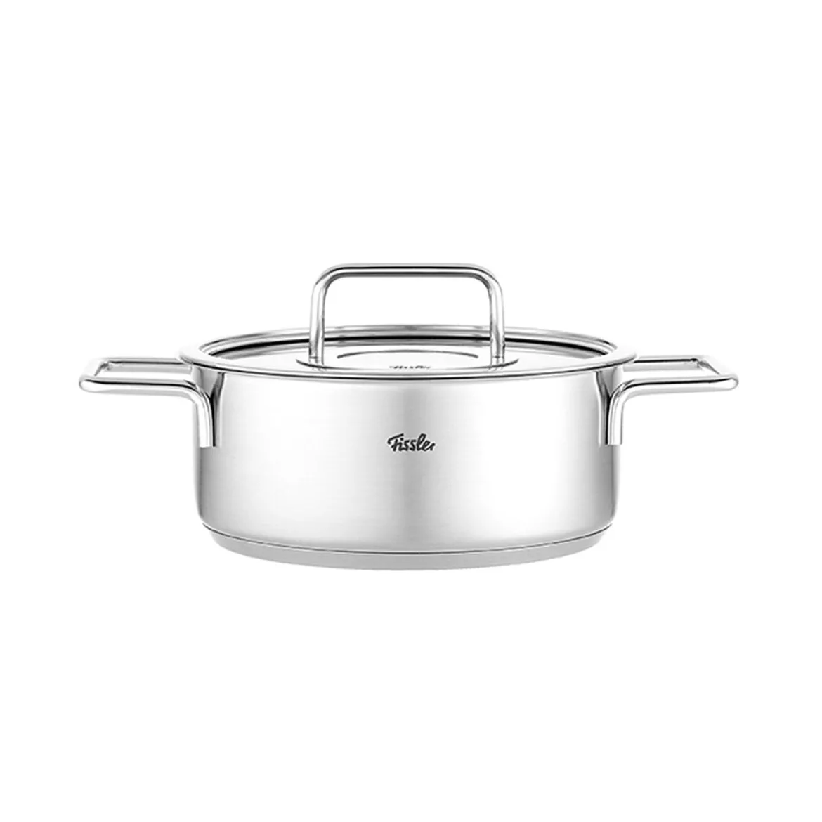 Cacerola de acero inoxidable con tapa de cristal Pure Fissler