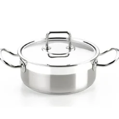 Cacerola de acero inoxidable con tapa Bra Profesional