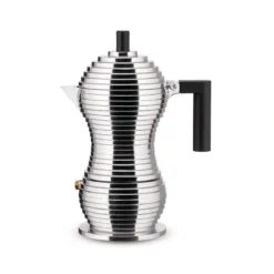 Cafetera de aluminio fundido de Michele De Lucchi Pulcina Alessi (apta inducción)