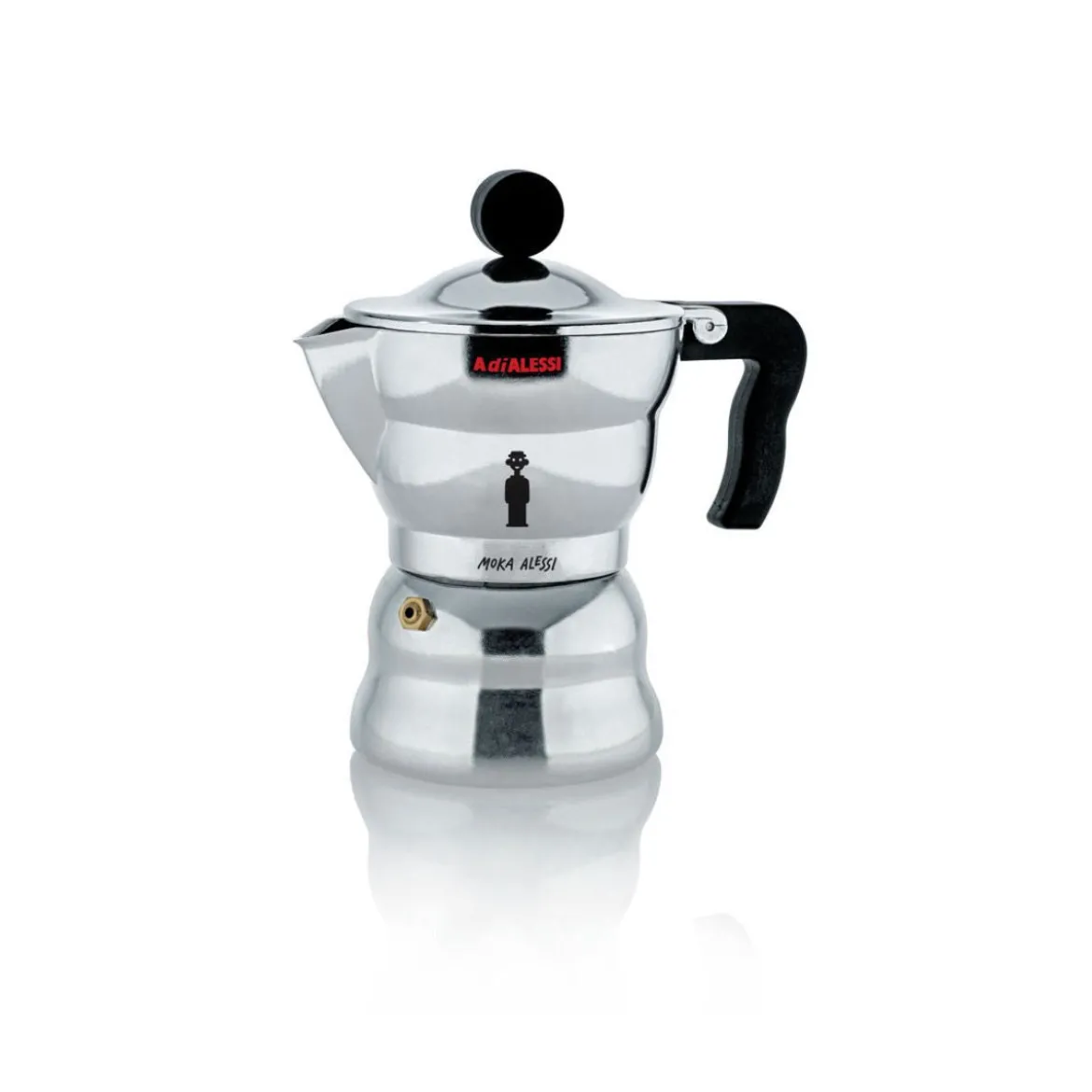 Cafetera de aluminio fundido Moka Alessi