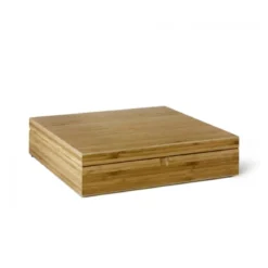 Caja de té de bambú con 12 compartimentos Bredemeijer
