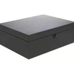 Caja de té de bambú con 4 recipientes y cuchara medidora Bredemeijer