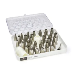 Caja set de 35 boquillas de acero inoxidable De Buyer