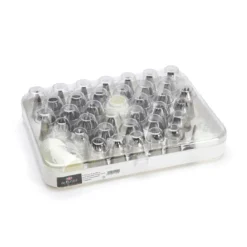 Caja set de 35 boquillas de acero inoxidable De Buyer