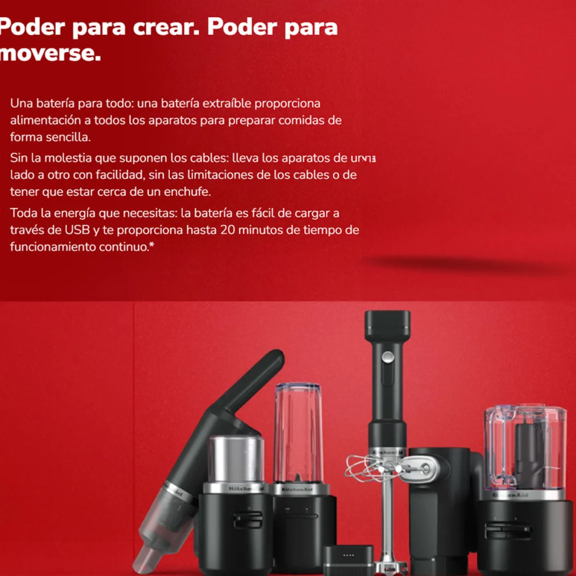 Cargador de batería inalámbrica Go 12V KitchenAid