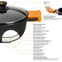 Cazo antiadherente Efficient Orange BRA
