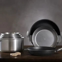 Cazo bajo acero y sauté inox Alchimy Loqy de De Buyer