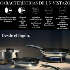 Cazo de acero inox (sin mango) Click & Serve WMF