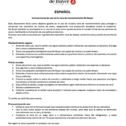 Cera de curado y mantenimiento De Buyer