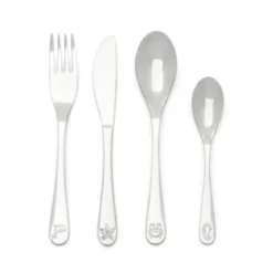 Cubertería de 4 piezas de acero inox Sea Life Zilverstad