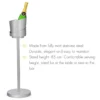 Cubitera de acero inoxidable con stand Leopold Vienna
