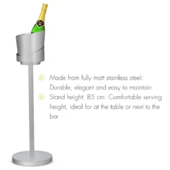 Cubitera de acero inoxidable con stand Leopold Vienna