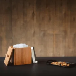 Cubitera de bambú y doble pared de inox con tapa y pinzas Barolo Leopold Vienna