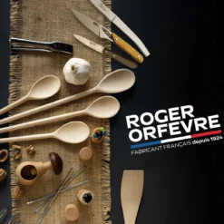 Cuchara de madera para azúcar, sal y salsas 13 cm Roger Orfevre
