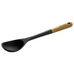 Cuchara de silicona para servir con mango de madera Staub