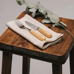 Cuchillo de cocina Pallarès de acero carbono con mango de boj