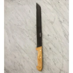 Cuchillo de pan Pallarès de acero inoxidable con mango de boj