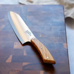 Cuchillo santoku con mango de madera de olivo Roger Orfevre