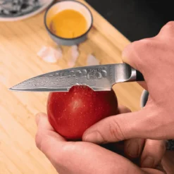 Cuchillos de acero damasco japonés Pakka Damas Kotai