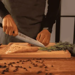 Cuchillos de acero damasco japonés Densho Kotai