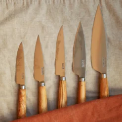 Cuchillos de cocina con mango redondo de olivo Pallarès