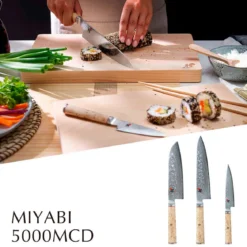 Cuchillos japoneses Miyabi de acero damasco