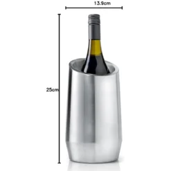 Enfriador de botellas de acero inoxidable de doble pared Leopold Vienna