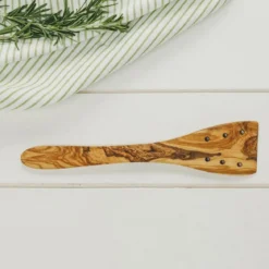 Espátula perforada de madera de olivo Selbrae